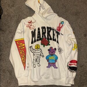 Market Varsity Hand-Drawn Hoodie